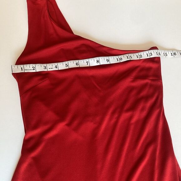 Lauren By Ralph Lauren Dress One Shoulder Evening Gown Size Small - Picture 7 of 10